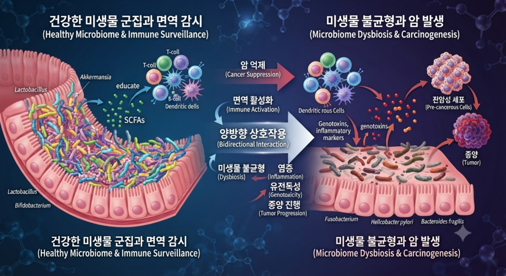 암과 미생물의 관계