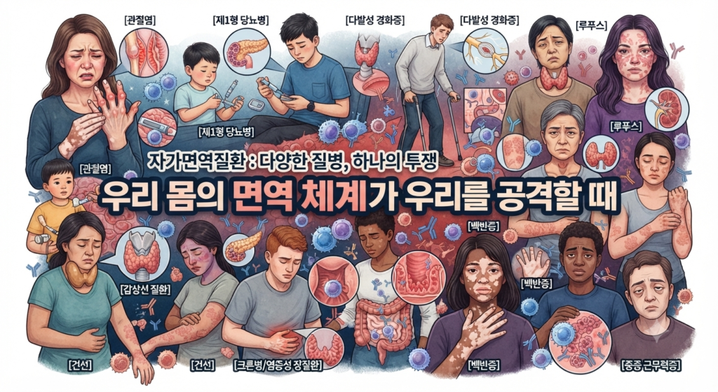 자가면역질환 걸린사람