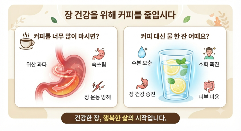 커피 보다는 물 한 잔