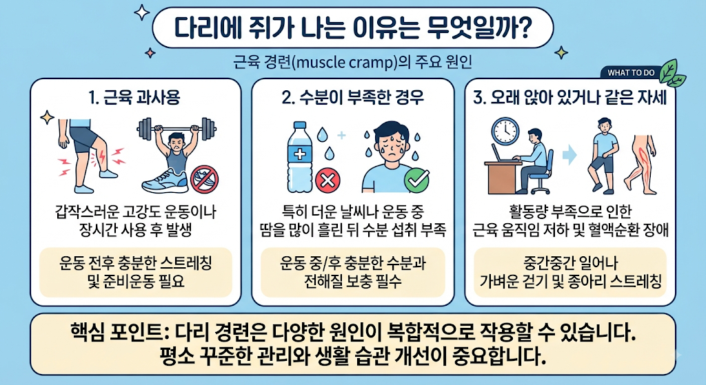 다리에 쥐가 나는 이유