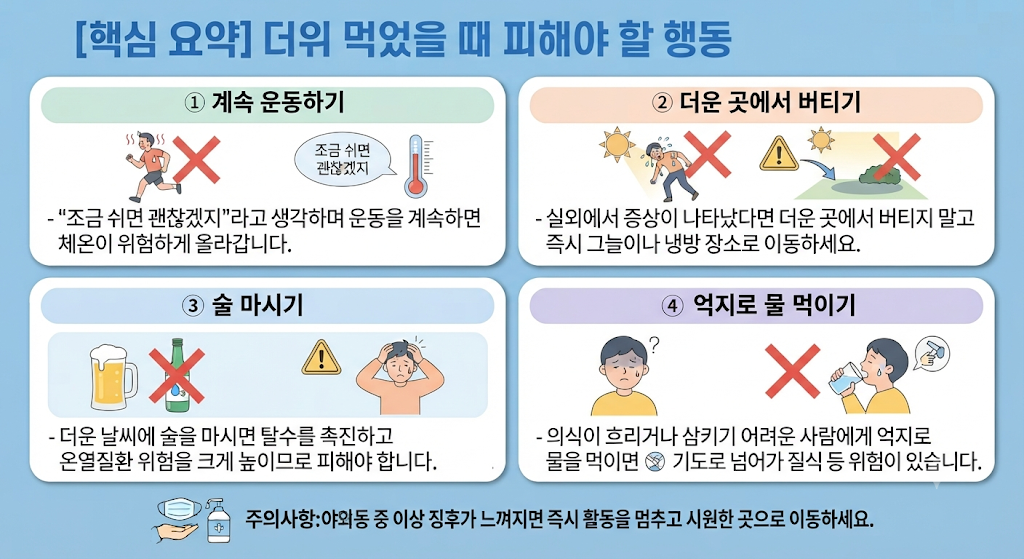 더위 먹었을때