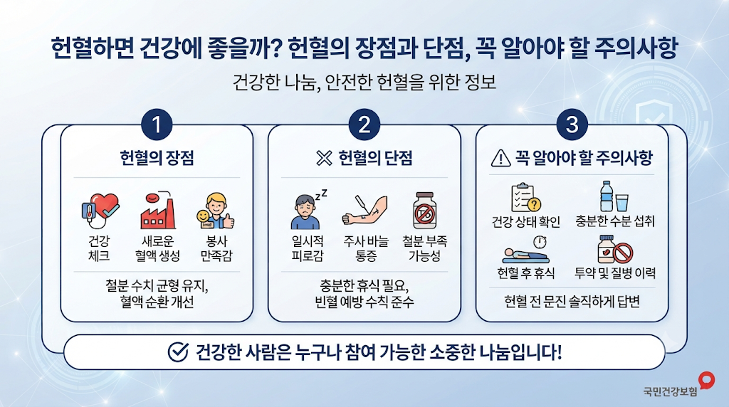 헌혈의 장점
