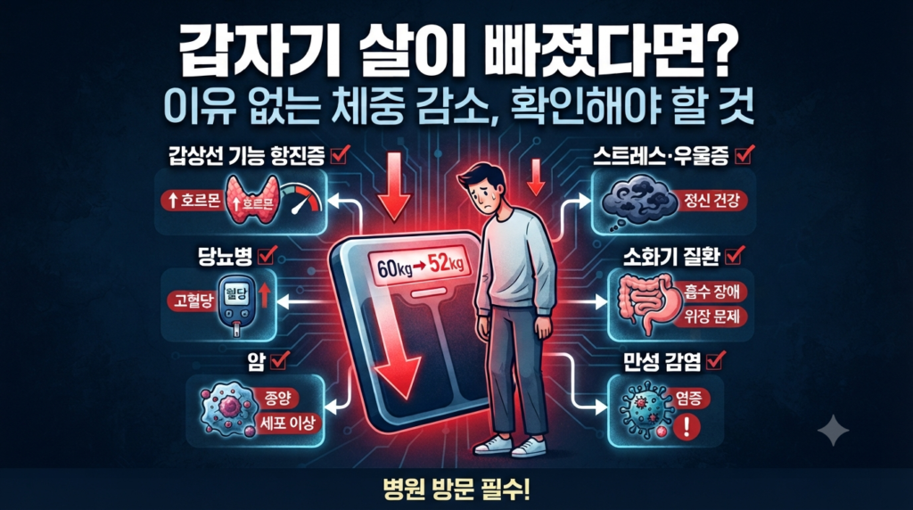 갑자기 살이 빠졌다면