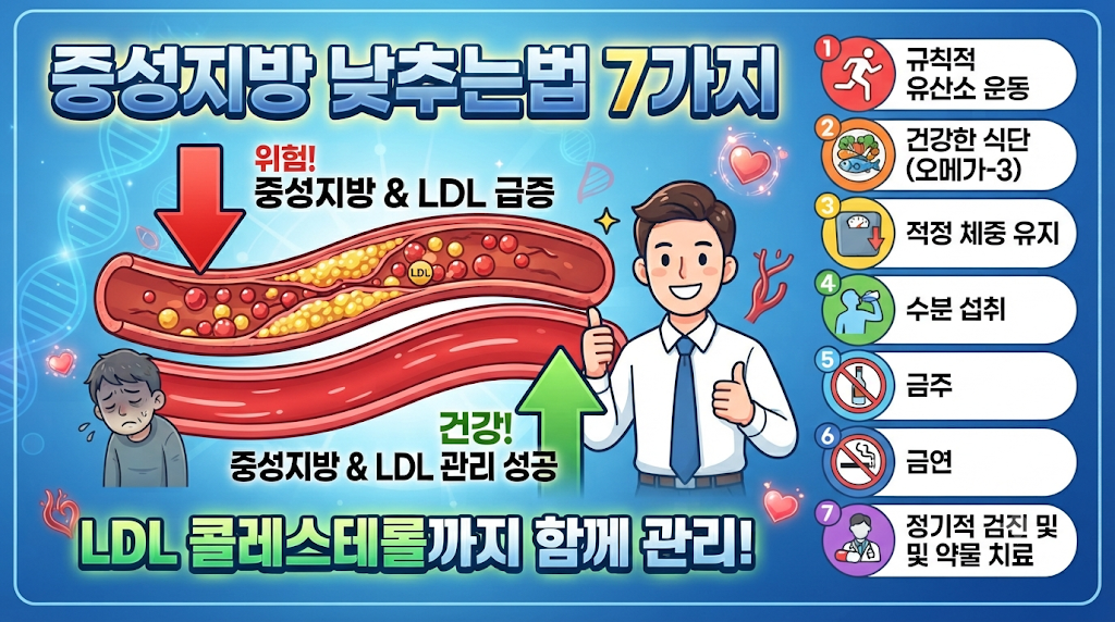 중성지방 낮추는법 7가지