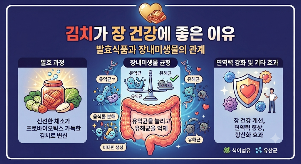 김치가 장 건강에 좋은 이유