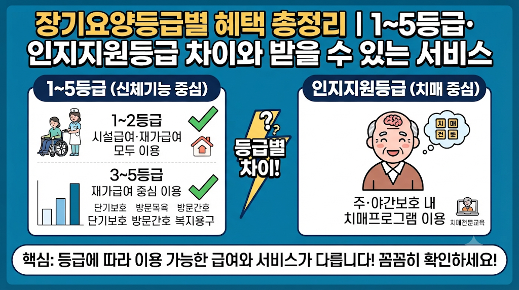 장기요양등급별 혜택 총정리