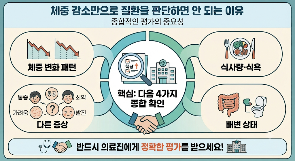 갑자기 살이 빠졌다면