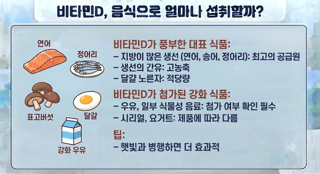 비타민D 많은 음식
