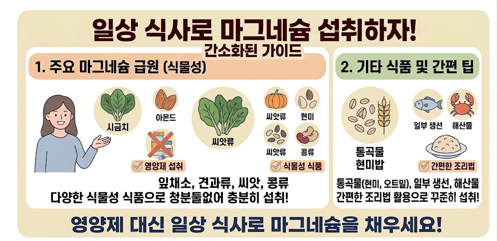 마그네슘 많은 음식
