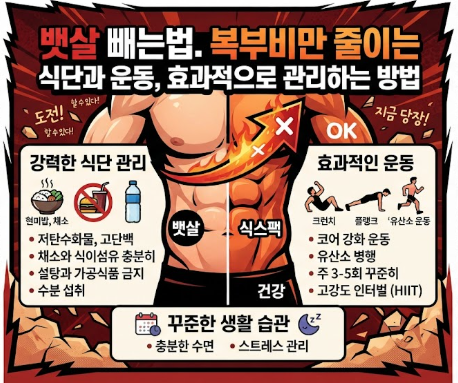 뱃살 빼는방법